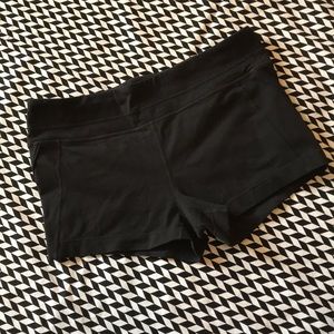 NWOT Athleta Black Spandex Athletic Shorts sz M